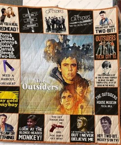 The Outsiders Quote Quilt Blanket Bedding Set for Home Décor