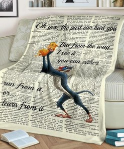 The Past Can Hurt You Lion King Best Seller Fleece Blanket Gift For Fan, Quilt Blanket Bedding Set Gift
