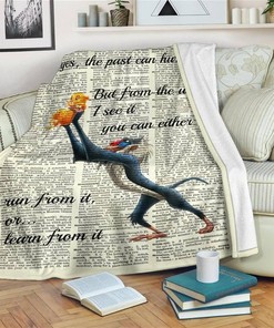 The Past Can Hurt You Lion King Sherpa Fleece Blanket Gifts for Family, for Couple