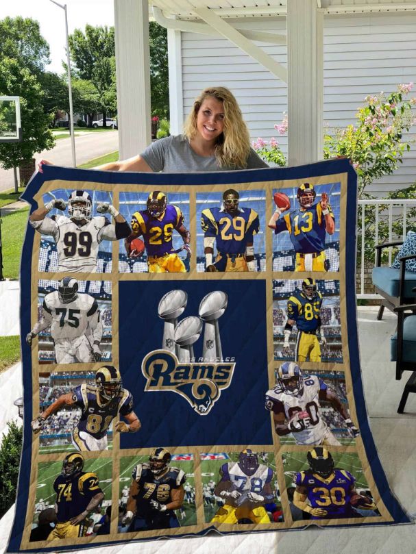 The Players Los Angeles Rams Quilt Blanket Bedding Set