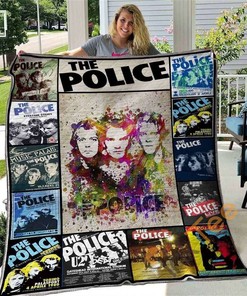 The Police-Themed Quilt Blanket And Bedding Set