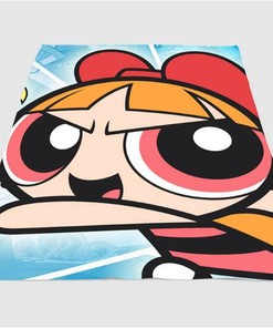 The Powerpuff Girls Blossom Sherpa Fleece Blanket Gifts for Family, for Couple