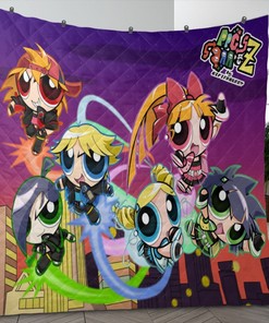 The Powerpuff Girls Fan Gift, Powerpuff Girls Anime Quilt Blanket Bedding Set
