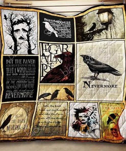 The Raven, Nevermore Quilt Blanket Bedding Set
