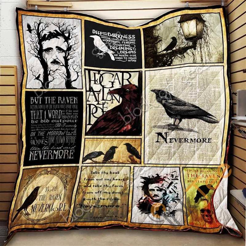 The Raven, Nevermore Quilt Blanket Bedding Set