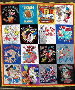 The Ren And Stimpy Show Quotes Blanket I Picked Them Myself Gift For Lovers Quilt