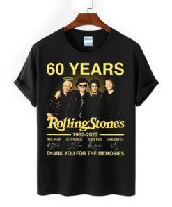 The Rolling Stones 60 Years 1962 2022 Got Back Memories Signature Unisex T-Shirt