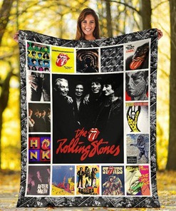 The Rolling Stones Music Sherpa Fleece Blanket Gifts for Family, for Couple