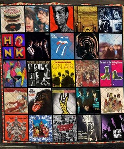 The Rolling Stones Rock Band Albums Blanket Gift For Lovers Quilt