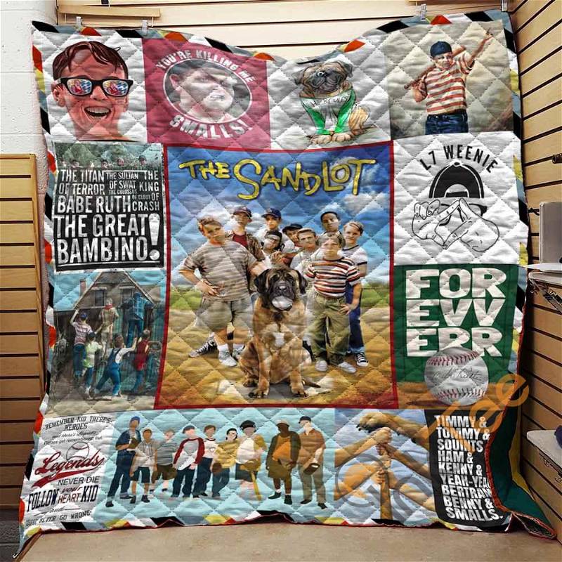 The Sandlot Collage Quilt Blanket Bedding Set With Pillowcase Option