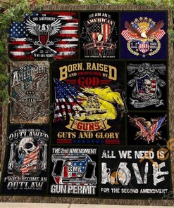 The Second Amendment Quilt Blanket Bedding Set