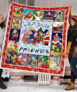 The Simpsons Christmas Xmas Gift Idea Quilt