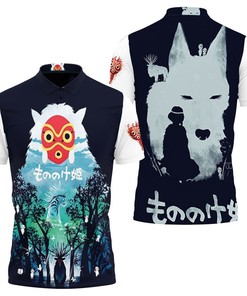 The Soul In The Forest Shishigami Deer God Princess Mononoke 3D All Over Print Polo Shirt