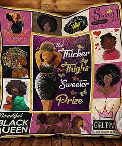 The Thicker The Thighs The Sweeter The Prize Quilt Blanket Bedding Set