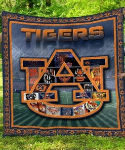The Tigers Ncaa Auburn Tigers Green Quilt Blanket Bedding Set