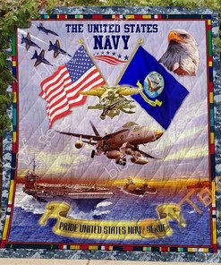 The United States Navy Quilt Blanket Bedding Set