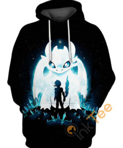 The White Dragon Moon Hoodie 3D