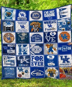The Wildcats Kentucky Wildcats Quilt Blanket Bedding Set