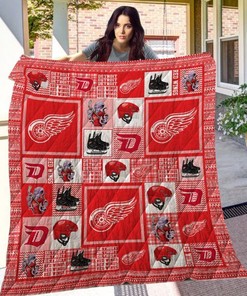 The Wings Detroit Red Wings Quilt Blanket Bedding Set