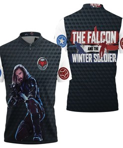 The Winter Soldier The Shadow Killer 3D All Over Print Polo Shirt