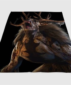 The Witcher 3 Wild Hunt Sherpa Fleece Blanket Gifts for Family, for Couple