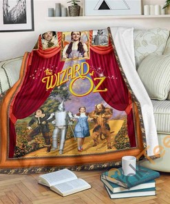 The Wizard Of Oz On Stage Fleece Fan Gift Sherpa Fleece Blanket Gifts for Family, for Couple