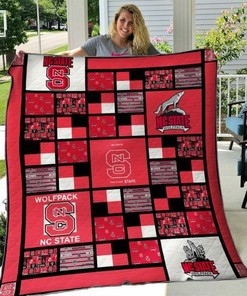 The Wolfpack Ncaa N.C. State Wolfpack Collection Combined Quilt Blanket Bedding Set