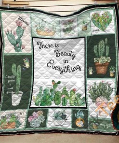 There Is Beauty In Everything Succulent Quilt Blanket Bedding Set