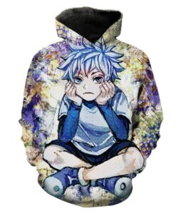 Thinking Killua Killua Anime Hunter X Hunter Hoodie 3D