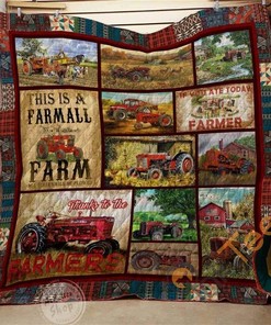 This Is A Farmall Farm All Others Will Be Plowed Quilt Blanket Bedding Set