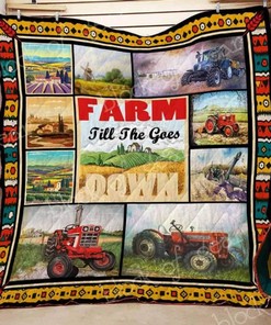 This Is How I Roll Farming Tractor Quilt Blanket Bedding Set
