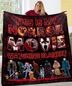 This Is My Horror Movie Watching Blanket for Home Décor
