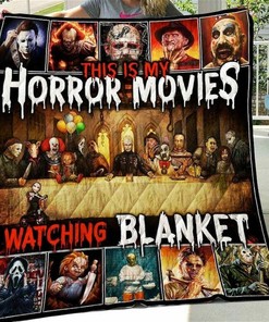 This Is My Horror Movies Watching Blanket Gift For Fans Quilt