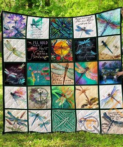 Thq080650 Dragonfly Quilt Blanket Bedding Set