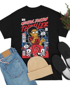 Thriller Michael Jackson T-Shirt Pop Culture T Shirt Horror Icon 80S Music Jacko