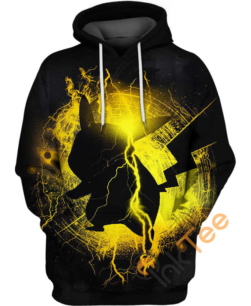 Thunder Pikachu Hoodie 3D - Bluefink