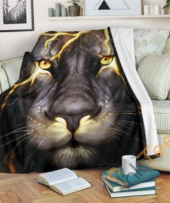 Tiger Sherpa Fleece Blanket Gifts for Family, for Couple