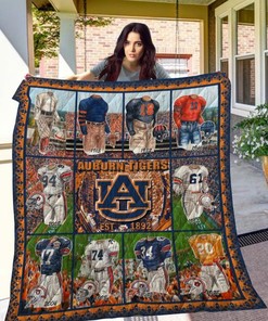Tigers Collected Auburn Ncaa Quilt Blanket Bedding Set