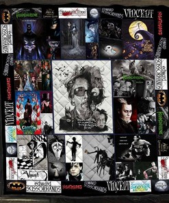 Tim Burton Movies Blanket Tim Burton Thank You For The Memories Gift For Lovers Quilt