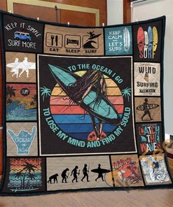 To Lose My Mind And Find My Sould Surfing Quilt Blanket Bedding Set