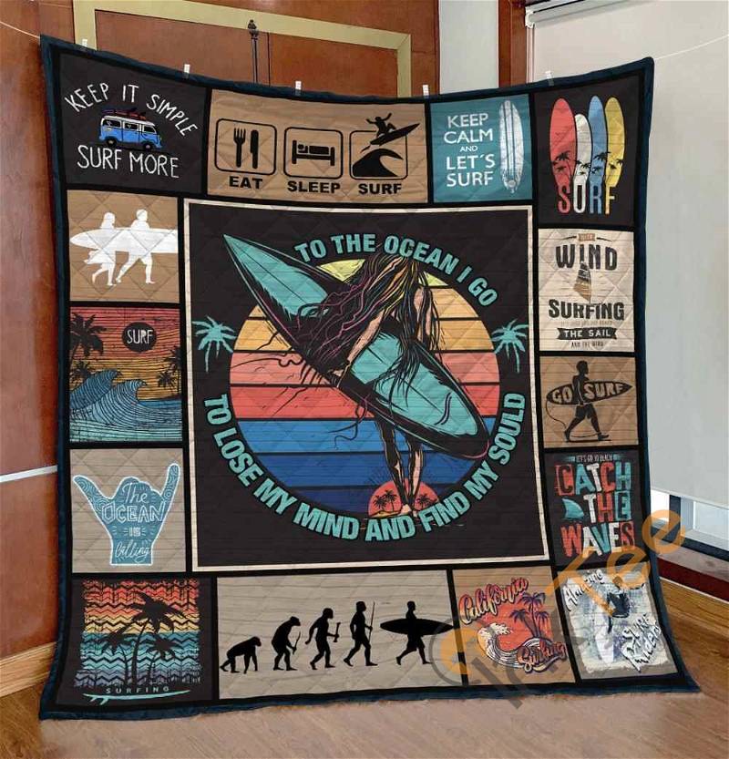 To Lose My Mind And Find My Sould Surfing Quilt Blanket Bedding Set