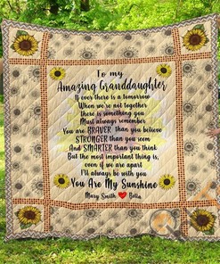 To My Amazing Granddaughter Quilt