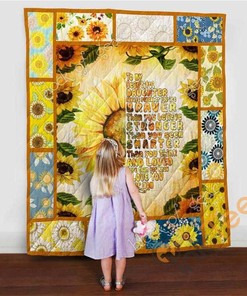 To My Beautiful Daughter, Sunflower Quilt Blanket Bedding Set