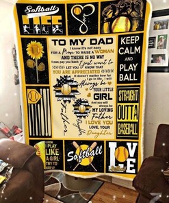 To My Dad Fleece Blanket It's Not Easy For A Man To Raise A Woman For Dad From Daughter Birthday
