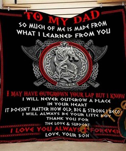 To My Dad So Much Of Me Quilt Blanket Bedding Set