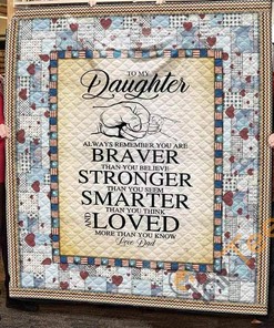 To My Daughter 03 3D Quilt Blanket Bedding Set