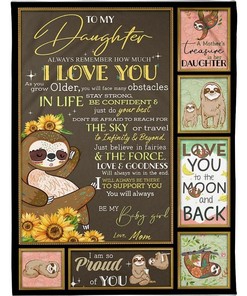 To My Daughter Always Remember How Much I Love You Fleece Blanket For Daughter Birthday