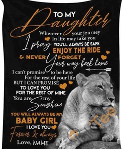 To My Daughter Gift For Birthday Mother's Day Father's Day Sherpa Blanket Fleece Blanket