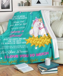 To My Daughter I Love You Much From Mom Sherpa Fleece Blanket Gifts for Family, for Couple