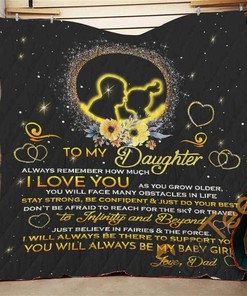 To My Daughter I Love You Quilt Blanket Bedding Set